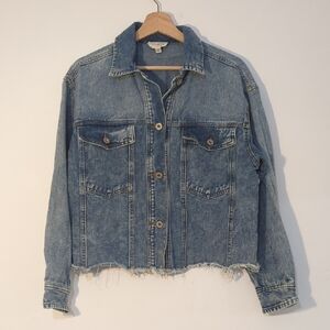 Umgee Distressed Blue Denim Jacket